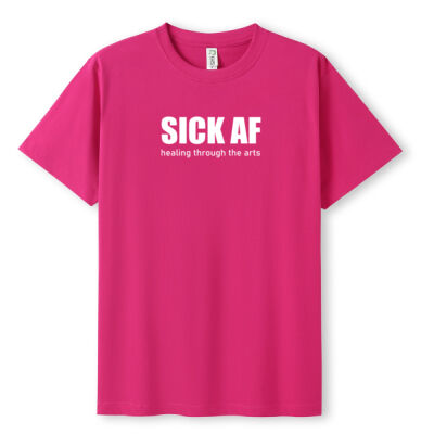 SICK AF unisex tshirt- white, choose your own colour shirt Thumbnail